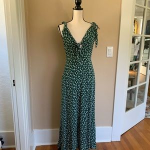 Green Floral Reformation Dress